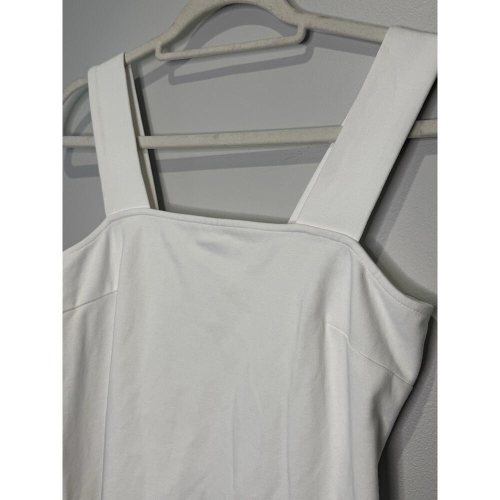Old Navy Dress Womens XS White Sheath Mini Square Neck Pockets Jersey Casual - Picture 2 of 10